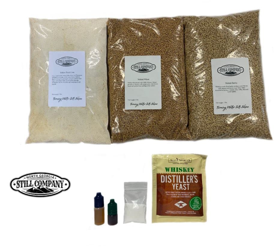 North Georgia Still Company's Makers Mark Style Master Distillers Kit, Fermentation Kit for Moonshine, DIY 5 Gallon Mash Kit