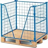  Gitteraufsatz einseitig offen, Höhe 1600mm, Industrie-Palett