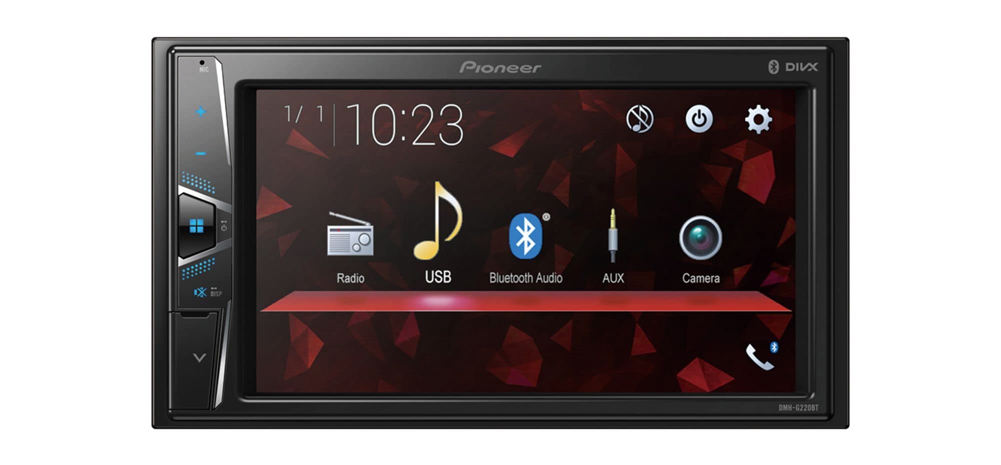 PIONEER DMH-G220BT Touch Screen Bluetooth 2 DIN USB Aux
