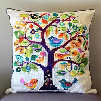 Amazon | 刺しゅうキット クッション 四季の風景 DIY クロス
