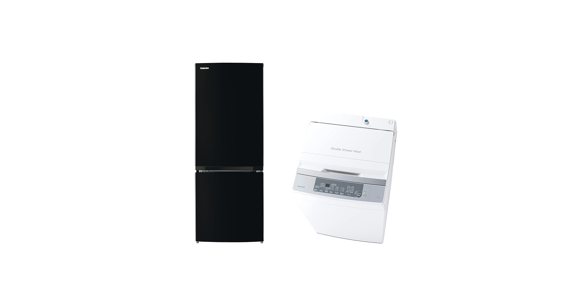 Amazon | 東芝【新生活2点セット】 冷蔵庫 153L + 洗濯機 7kg