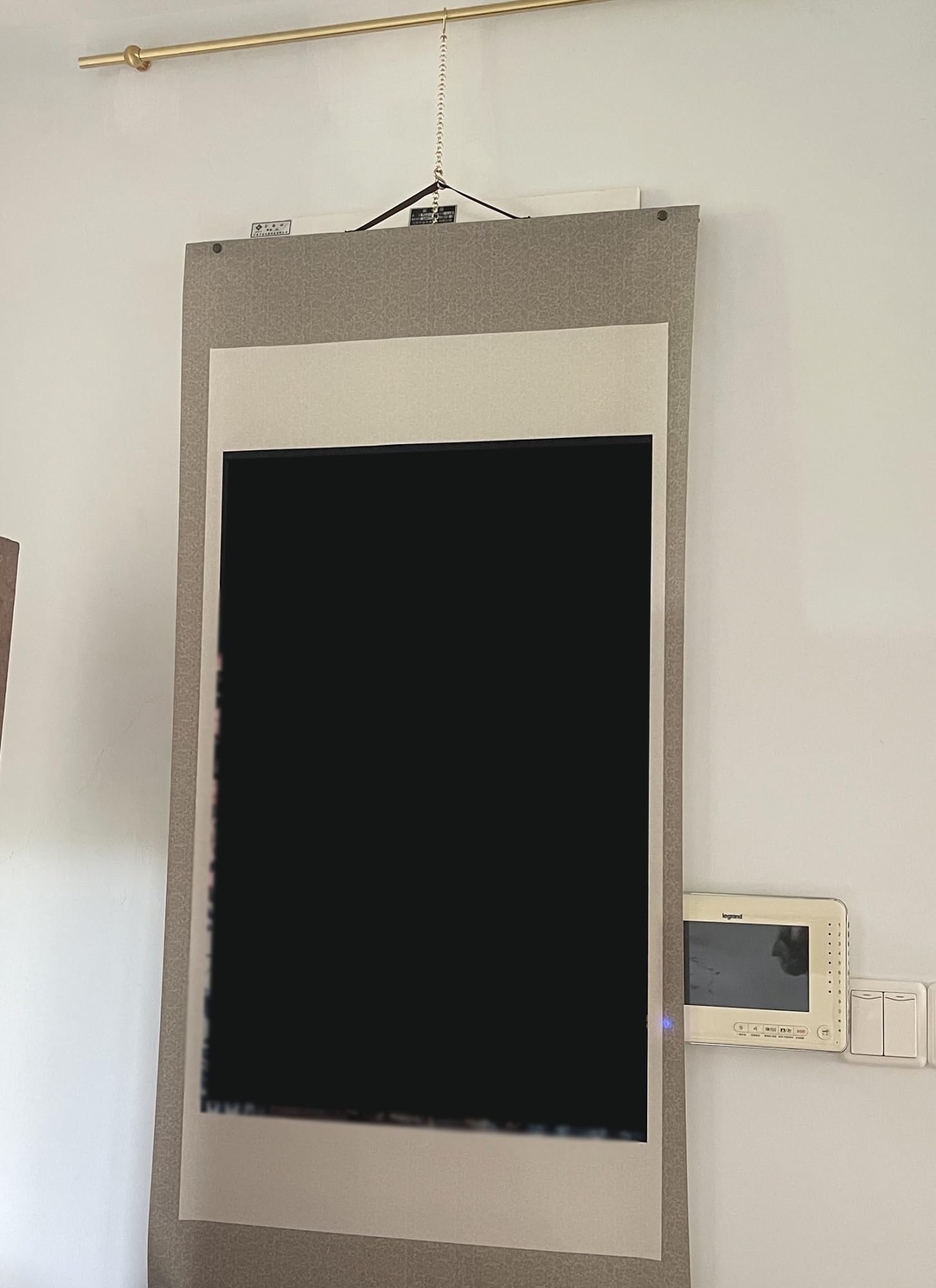 Kit de barra para colgar cuadros con ganchos ajustables para decoración de pared en el hogar, estudio u oficina