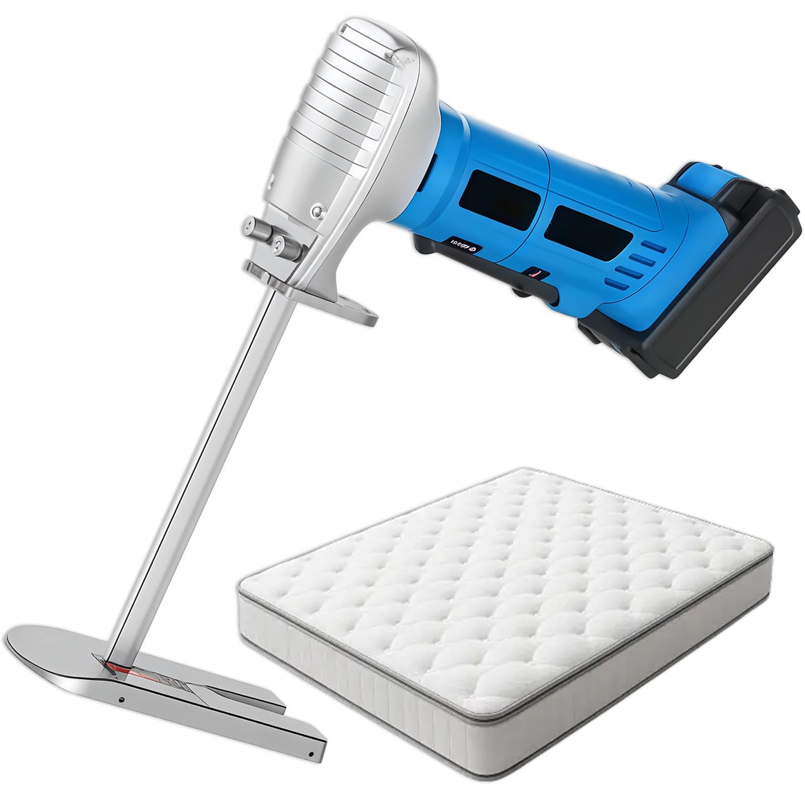 Sierra alternante de corte de espuma, cortador eléctrico de esponja para espuma de poliestireno, goma, tablero de espuma, con cuchillas de cuchillo de corte, 6 pulgadas