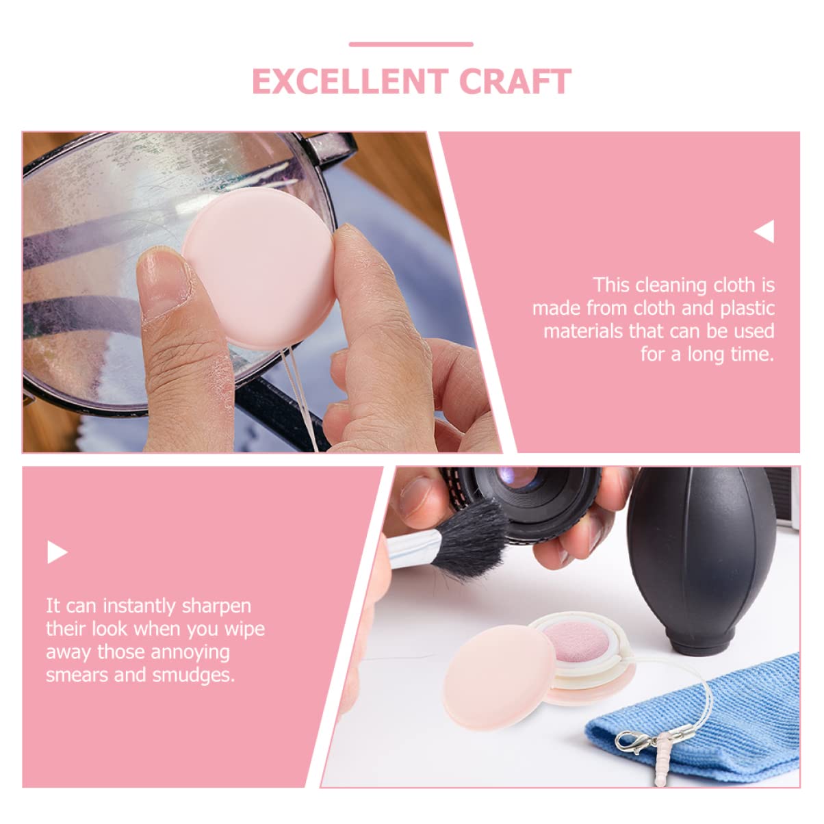 Healeved 30piezas Paquete De Paños Limpiadores De Pantallas Forma De Macaron De Limpieza De Microfibra Para Gafas Teléfonos y Laptops Sin Rayones Ni Manchas Para Uso Diario