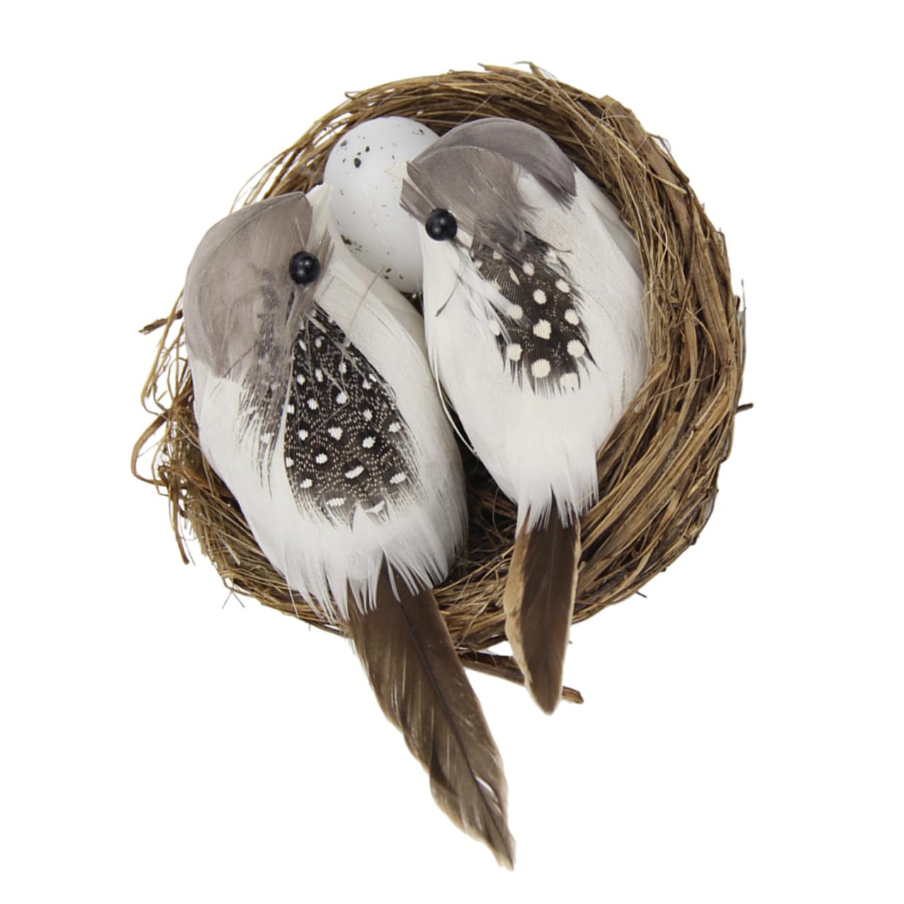VICASKY Nid d'Oiseau Réaliste en Plastique Léger Décoration Extérieure de Pâques Accessoire Photo pour Jardin Simulation de Nid de Reproduction d'oiseaux Décor Naturel pour Bureau et