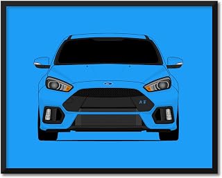 CUSTOMIZABLE COLOR: Ford Focus RS (2016-2018) 3rd Generation Inspired Poster Print Wall Art Decor Handmade (Unframed)