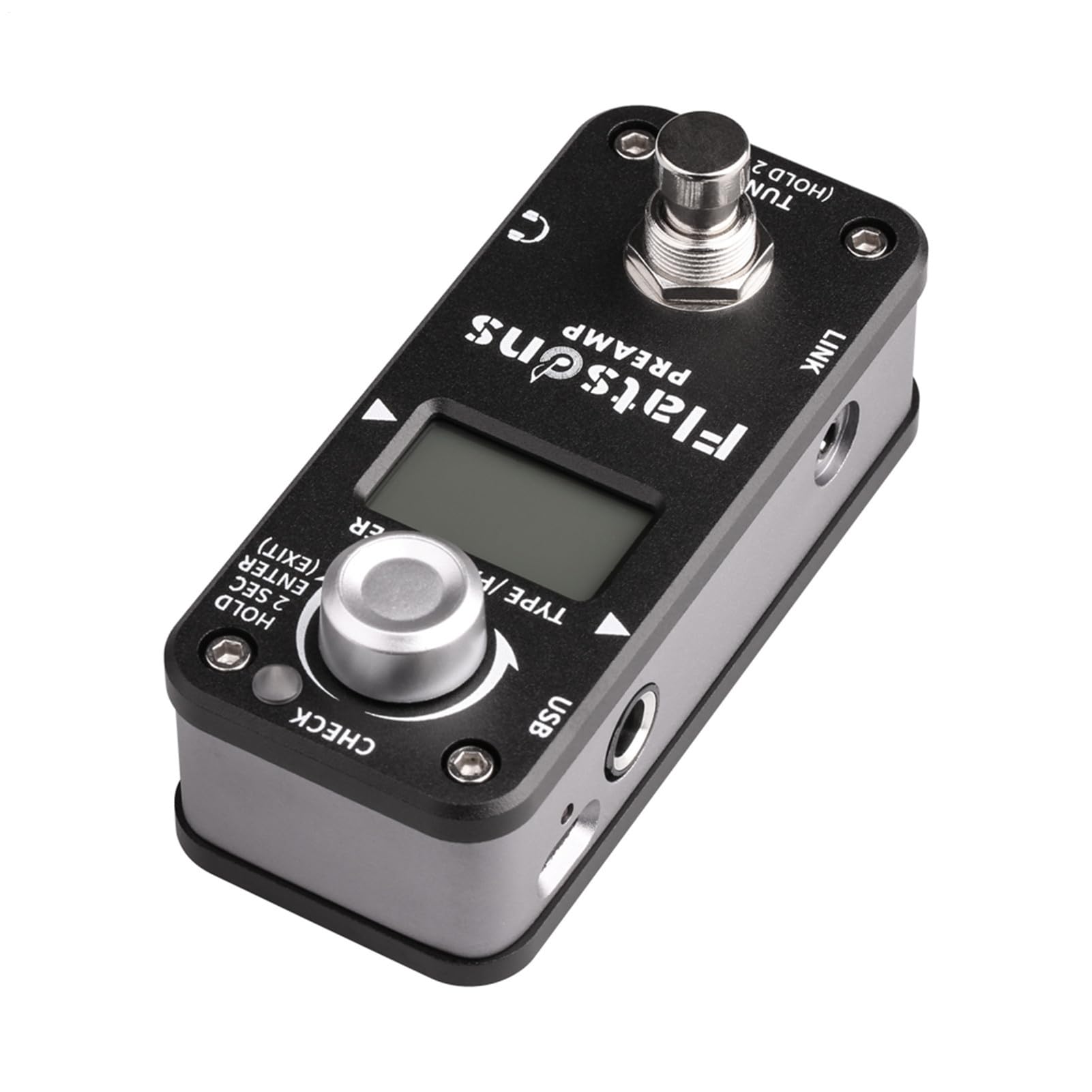 Pedali per chitarra Distortion - Pedale compressore | Lega di alluminio | Distortionn Peddal, ricarica USB per Reverb Hall Spring Room | Pedale analogico per chitarra con indicatore LED