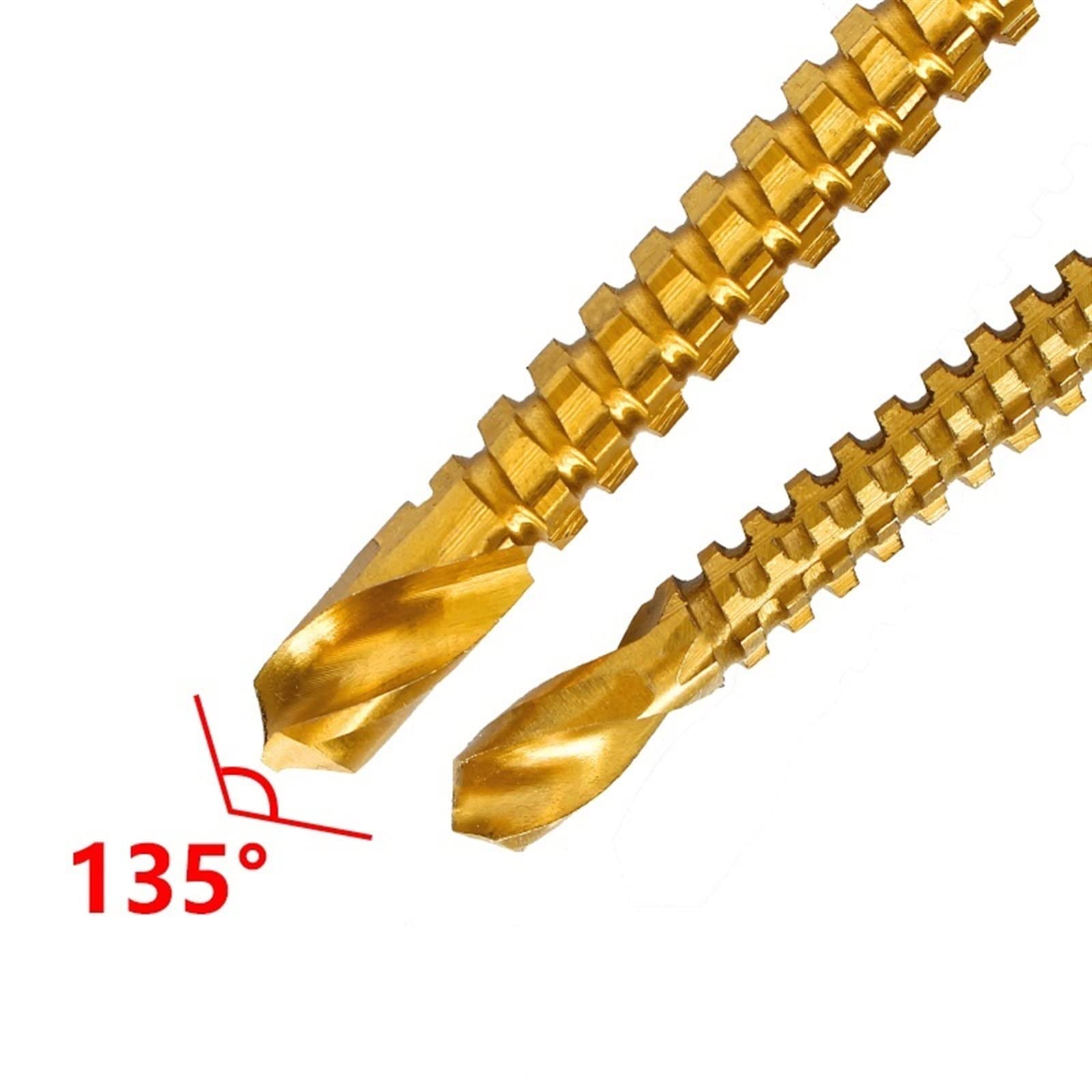3/4/5/6/6,5/8 mm zestaw wierteł HSS kompozytowa śruba Tap stolarz obróbka drewna tworzywo sztuczne metal otwory narzędzia do rowkowania (kolor: 8 mm (1 szt.)
