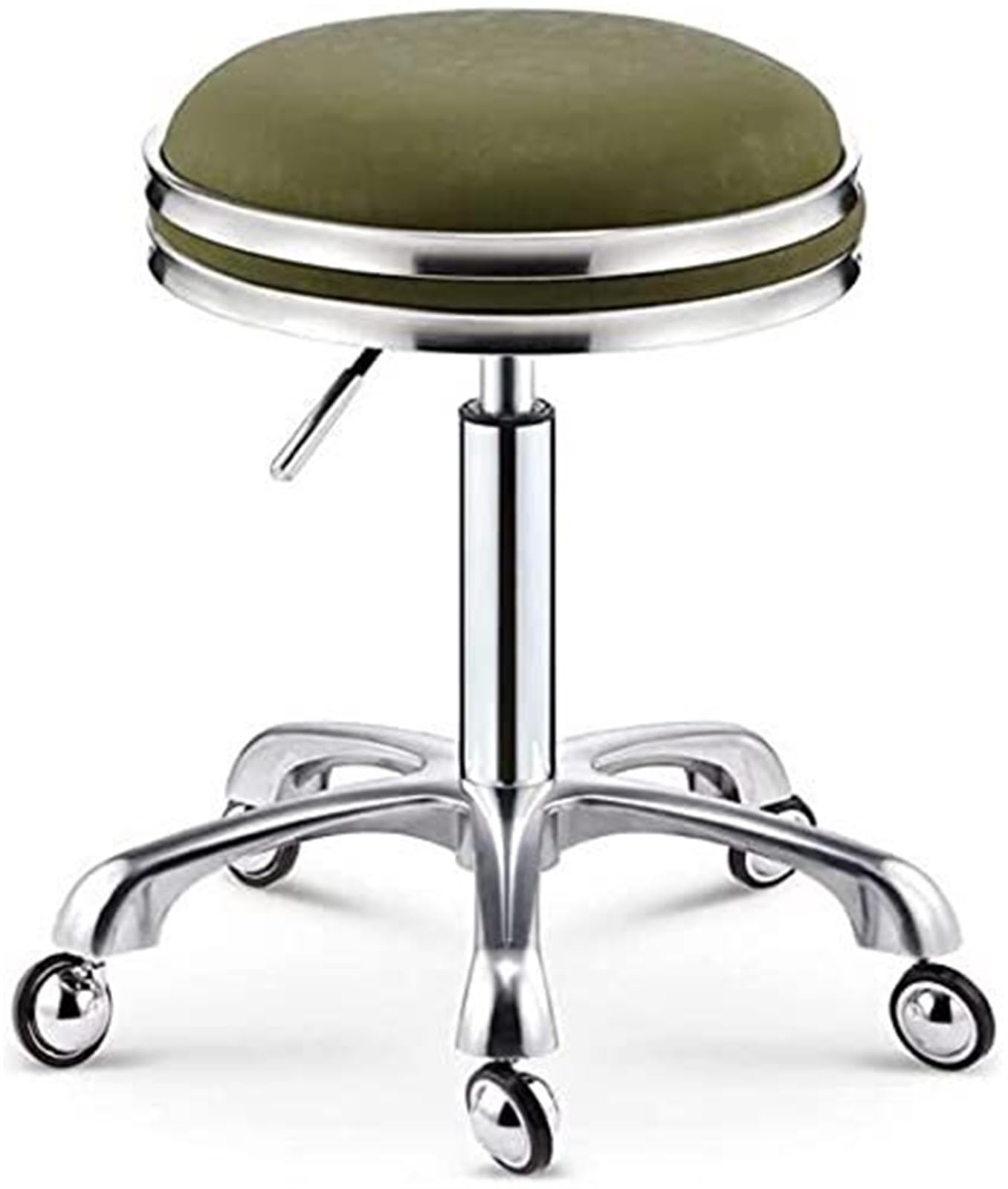 Sgabelli girevoli con Ruote - Sedia Girevole Regolabile idraulica per impieghi gravosi per Negozi, Tatuaggi, Laboratori di Chitarra, banco da Lavoro Medico - Design ergonomico per Comfort e