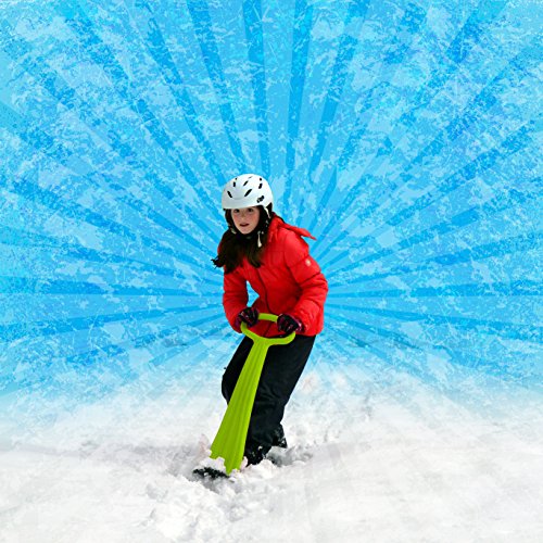 NSG Freshie Snow Scooter Sled Board, Green/Blue - Thumbnail 5