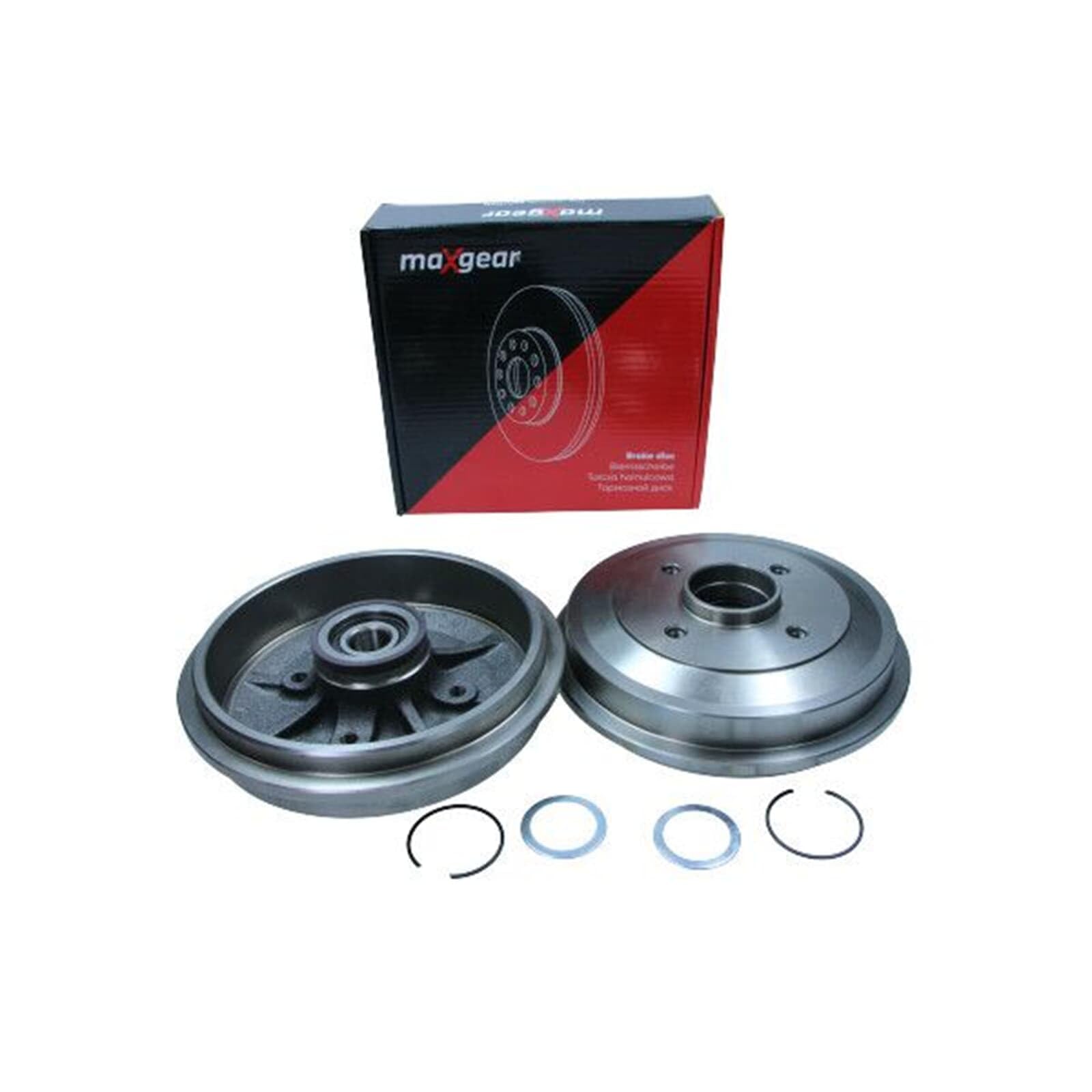 2X Maxgear 203mm Bremstrommeln hinten | 2x 19-3681 passend für C2 C3 1007