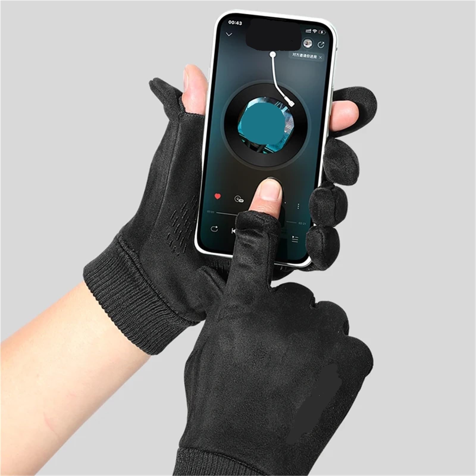 Guantes de hombre suaves otoño invierno gruesos cálidos masculinos amigables con la piel esquí antideslizante ciclismo elástico escalada guantes Para MontañIsmo