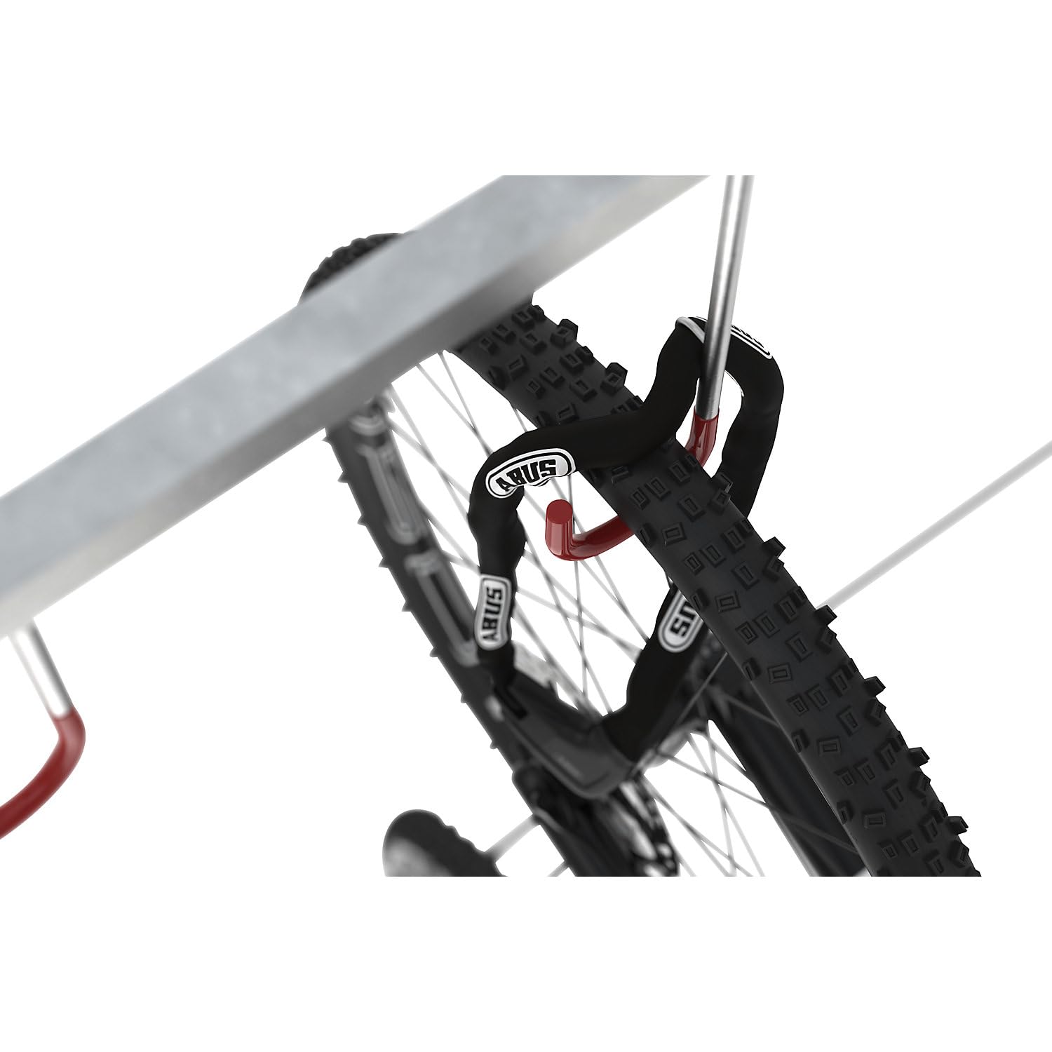 Fahrradständer - Reihen-Hängeparker Modell 3874 mit 4 Einstellplätzen - Wandmontage