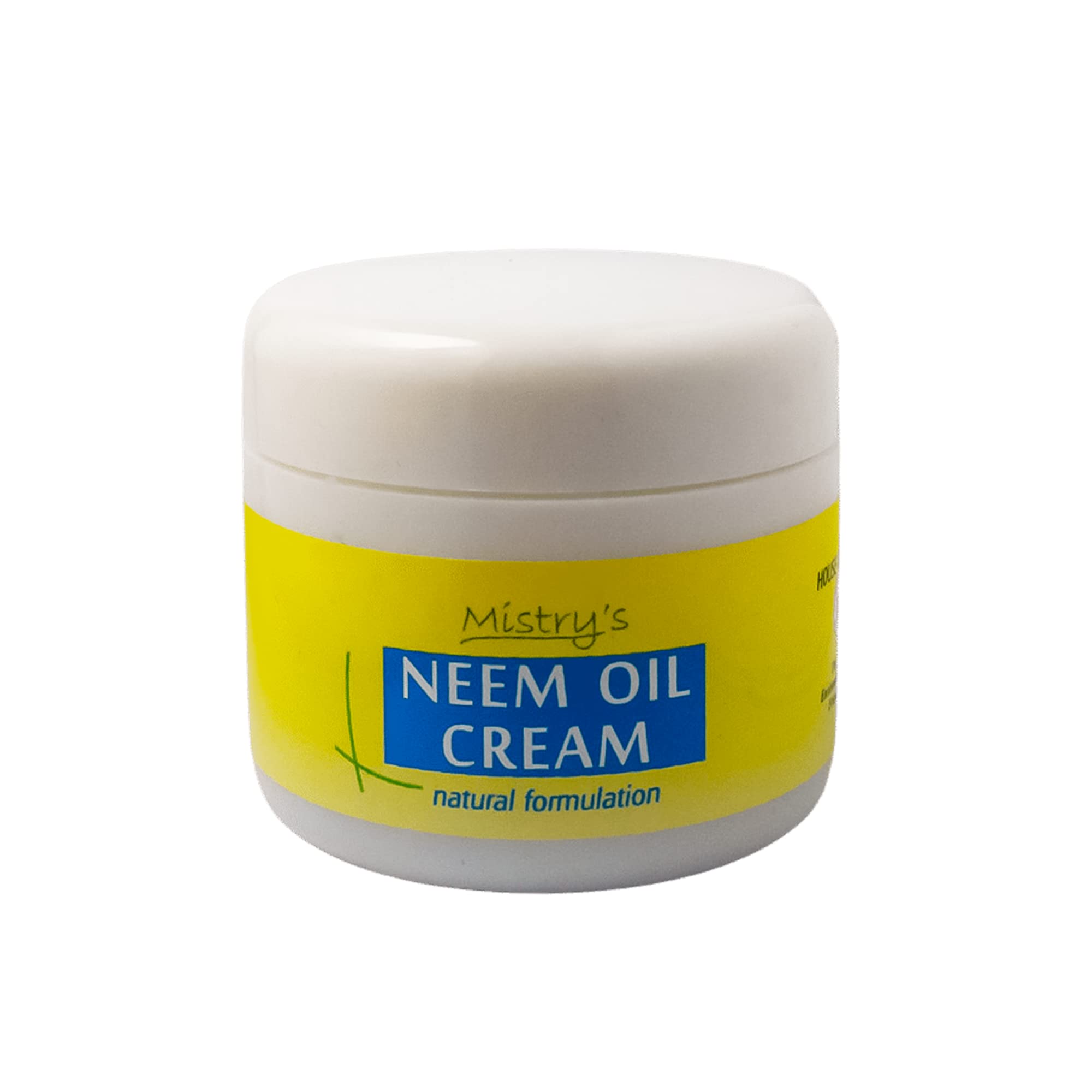 – Mistry's Potenised Neem Oil Cream 50g - Herbal Body Cream & Moisturiser, Gentle & Moisturising for Allergy Prone, Itchy, Sensitive Skin - Additive Free, Vegan,
