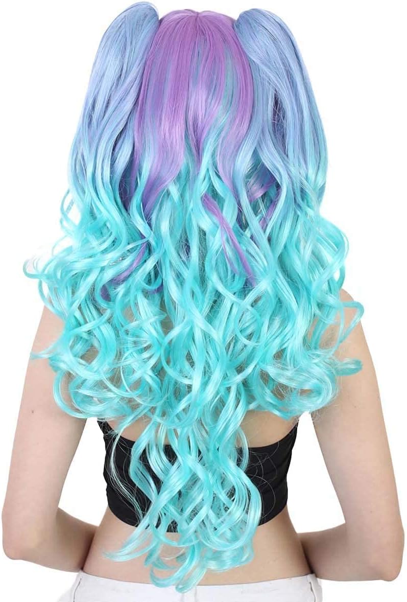 Allure Wavy Purple Blue Wig HW-061