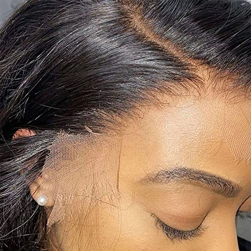 BEEOS 13x6 Skinlike Real HD Lace Frontal Only, Vivid Pre-Plucked Clean Hairline 0.10mm Ultra-thin Invisible HD Lace Straight Virgin Human Hair Frontal