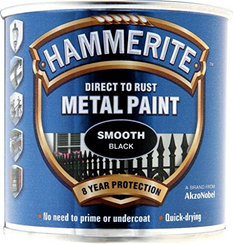 Hammerite Metal Paint Smooth 250ml Black