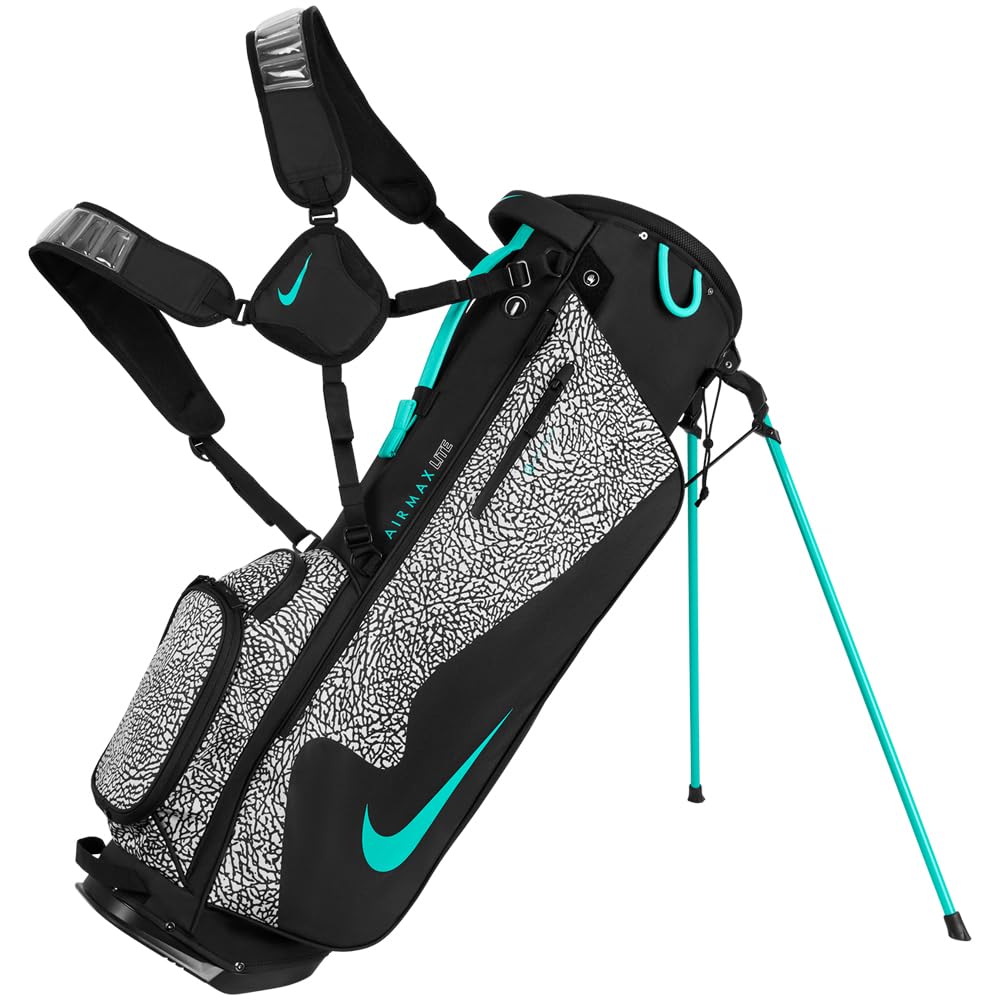 NIKE Air Max Lite Golf Bag Free Black/Wolf Grey/Clear Jade GF3018