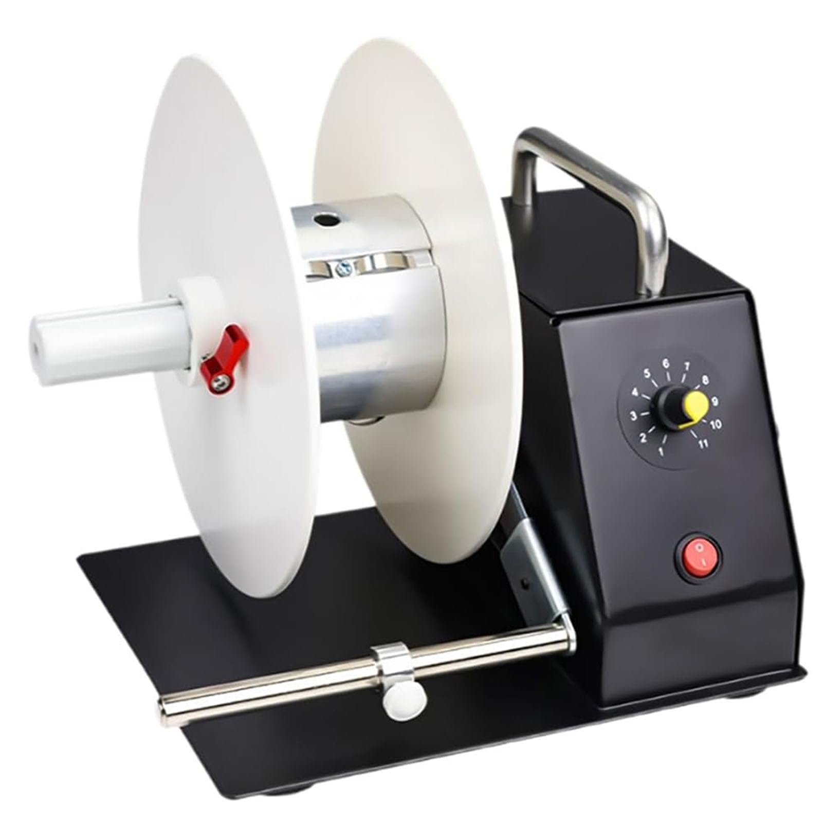 Eiwitany Automatic Electric Label Rewinder Machine - Speed Adjustable, External Label Holder for Efficient Batch Printing & Processing