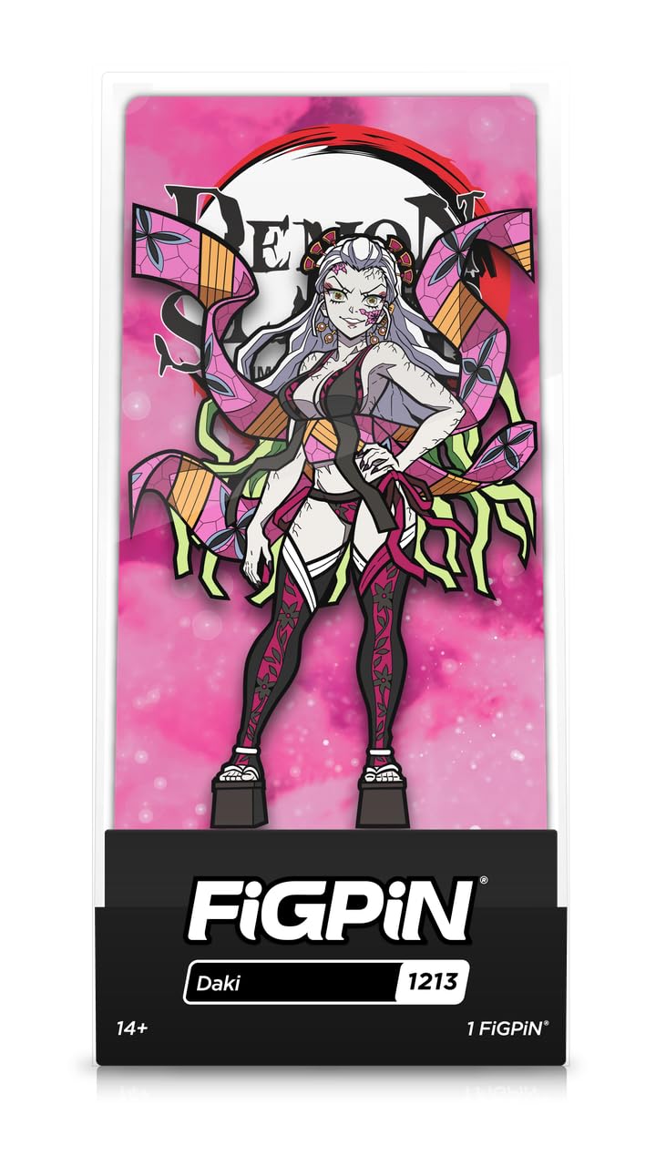 SDCC 2023 FiGPiN Demon Slayer Daki Glitter LE 1000 Fig Pin In Hand