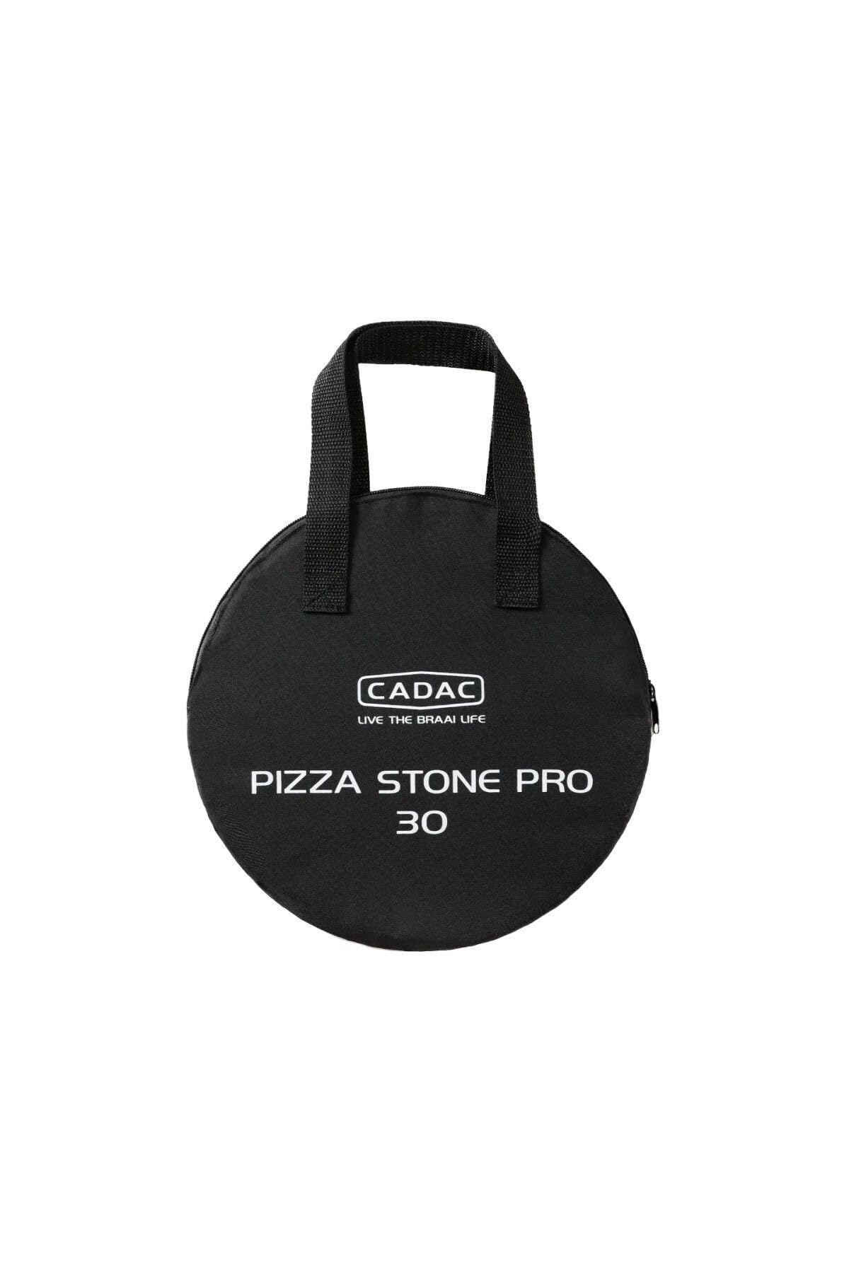 CADAC Piedra para Pizza Pro 30 de 25 cm – Piedra cerámica con Distribuidor de Calor para Safari Chef 30 – Accesorio para Pizza a la Parrilla con Bolsa de Almacenamiento - Uso en Exteriores