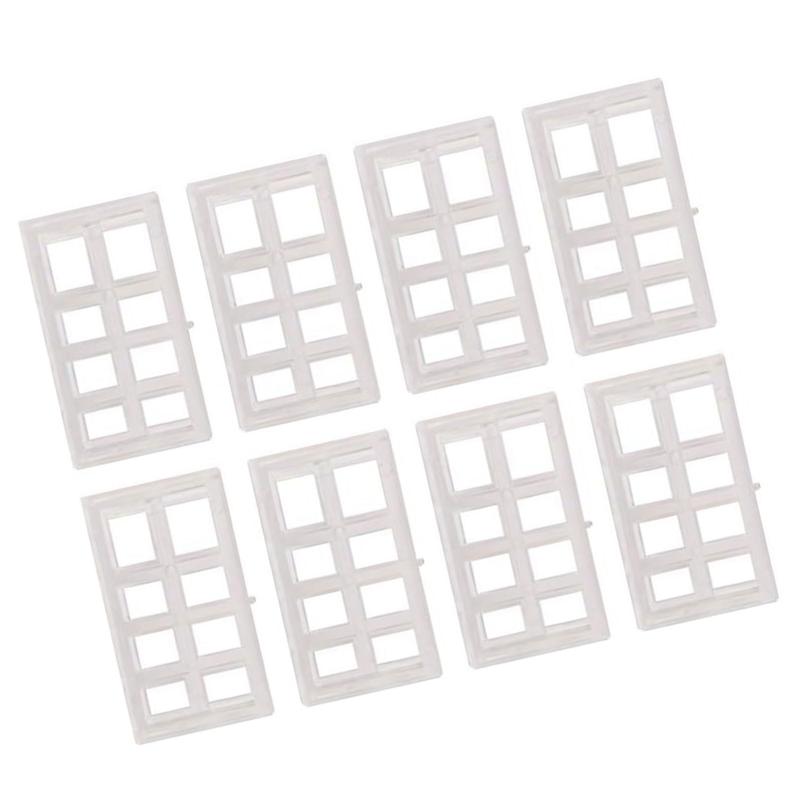 8Pcs Transparents Window Blind Spacers Multipurpose Clear Spacer Block for Stability and Protecting Home Deck Window Part