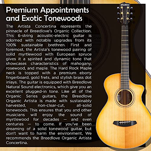Breedlove Organic Artista Concertina CE AcousticElectric Guitar