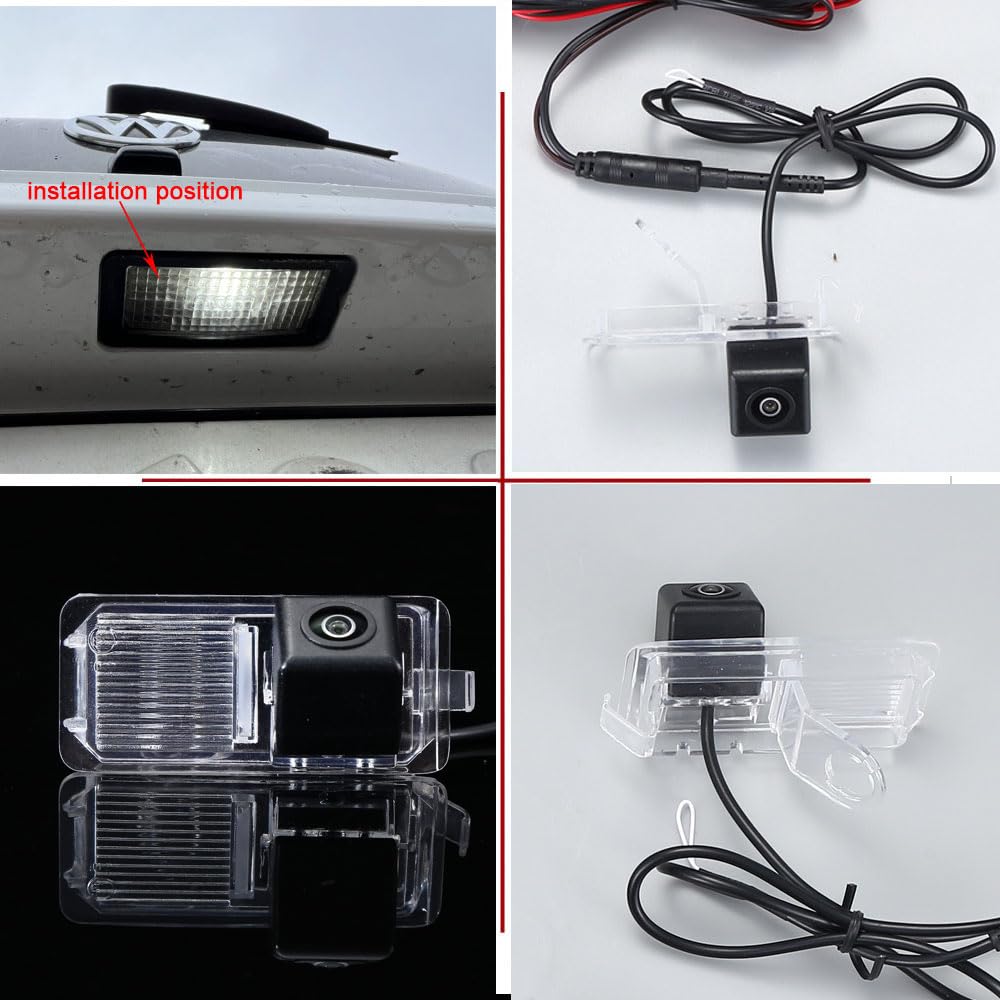 HD Auto 170 ° grandangolare luce targa retromarcia posteriore parcheggio backup telecamera di ricambio per Seat Mii/Skoda Citigo E-Citigo/UP/E-up/Seat Mii/e-Mii/Ibiza IV 4 Sport Coupé 6J 6J1 6J5 6P1