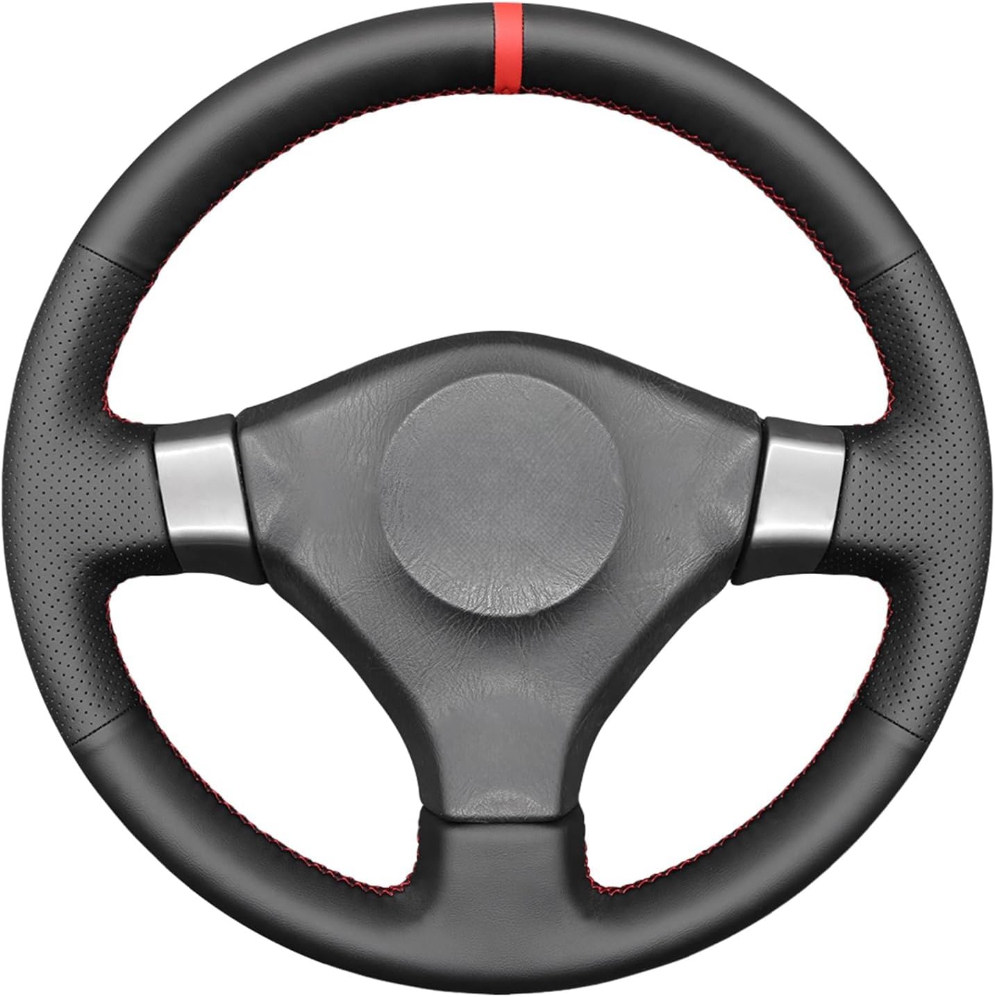 MEWANT Car Steering Wheel Cover for Nissan Skyline R34 GTR GT-R (BNR34) Customized Version Hand Stitch Made of Genuine Leather or Suede Car Steering Wrap