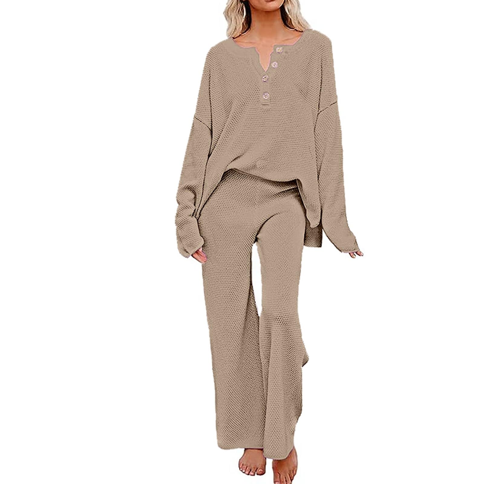 Tuta da donna in lino, due pezzi, per il tempo libero, moderna, in cotone, estiva, leggera, elegante, in mussola e pantaloni lunghi, stile Y2K