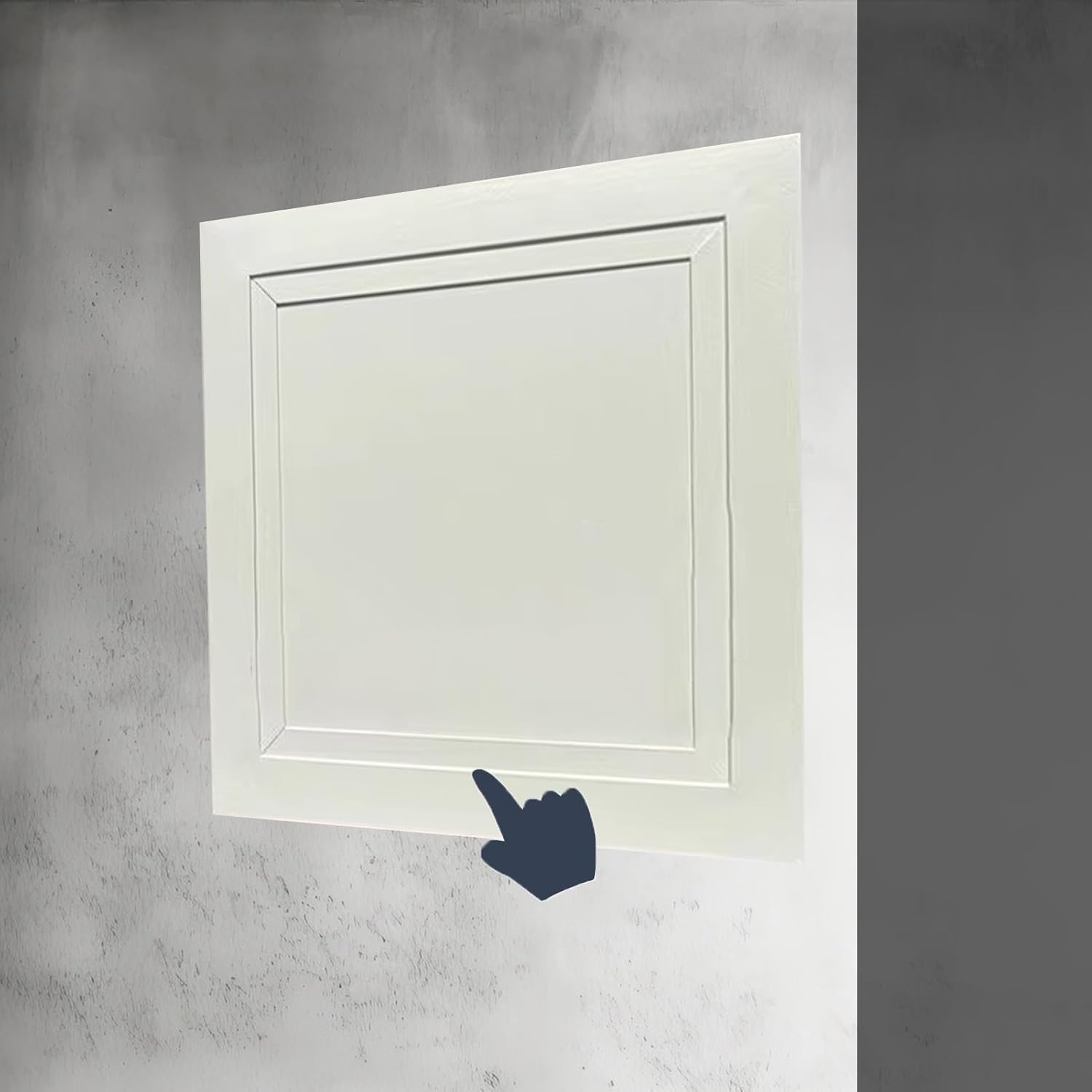 Kjobdwz Warm White Steel Access Panel Spring Loaded Access Panel, Drywall Wall Hole Cover Access Door For Plumbing, Inspection Door Hatch(,15X15cm/6X6in)