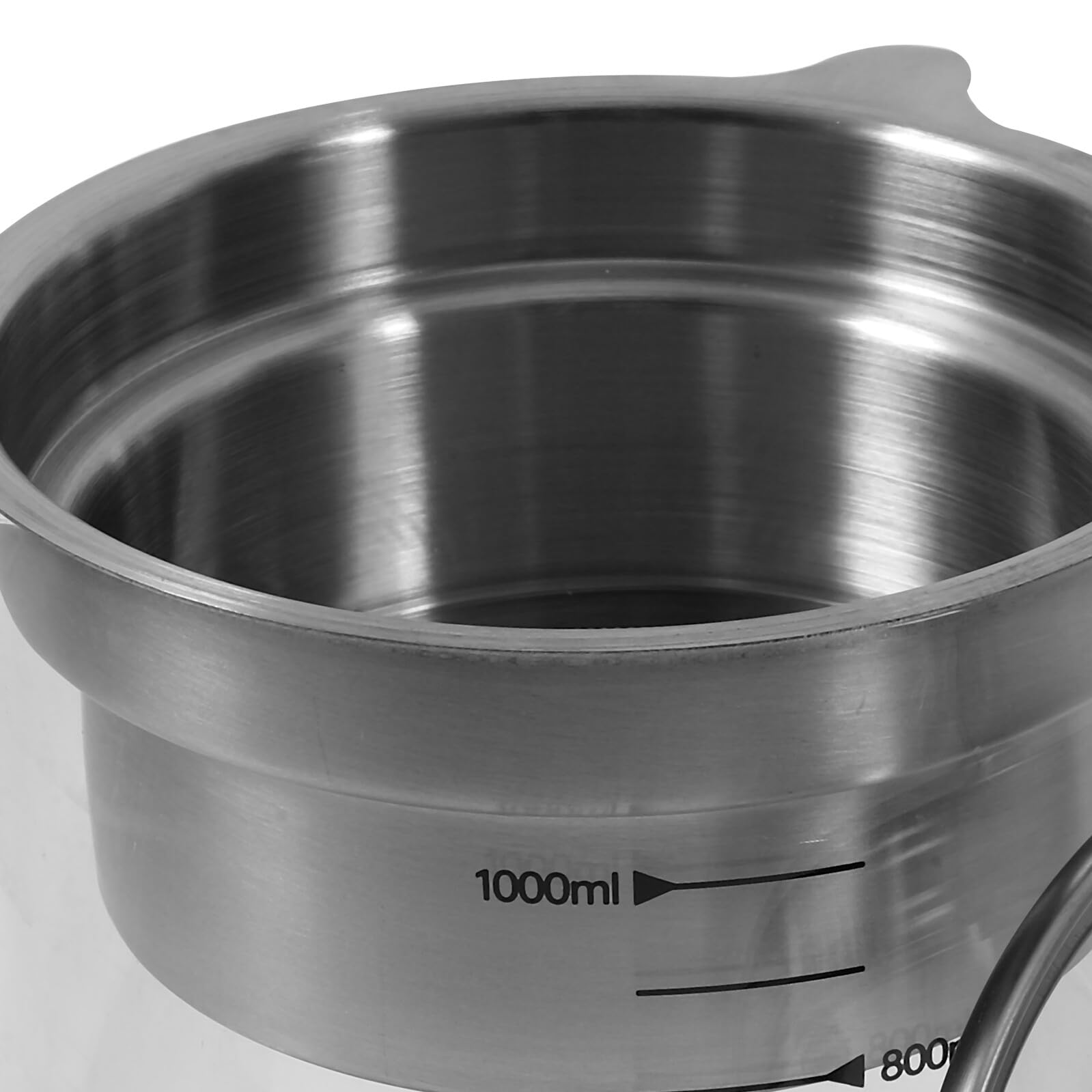 SEWACC Sojamilchfilter aus Glas und Edelstahl mit 1l Fassungsvermögen Feines Küchensieb zum Kochen und Teesieben für Küche und Kochen