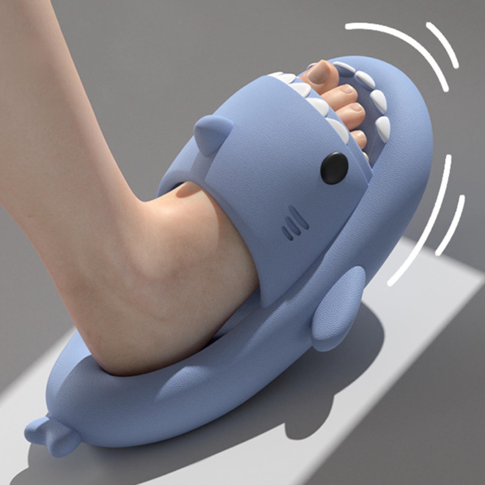Chanclas Tiburon Mujer Hombre Shark Slippers Zapatillas Tiburón Comodas Sandalias Forma de Pez Adulto Unisex Talla EU 36-47
