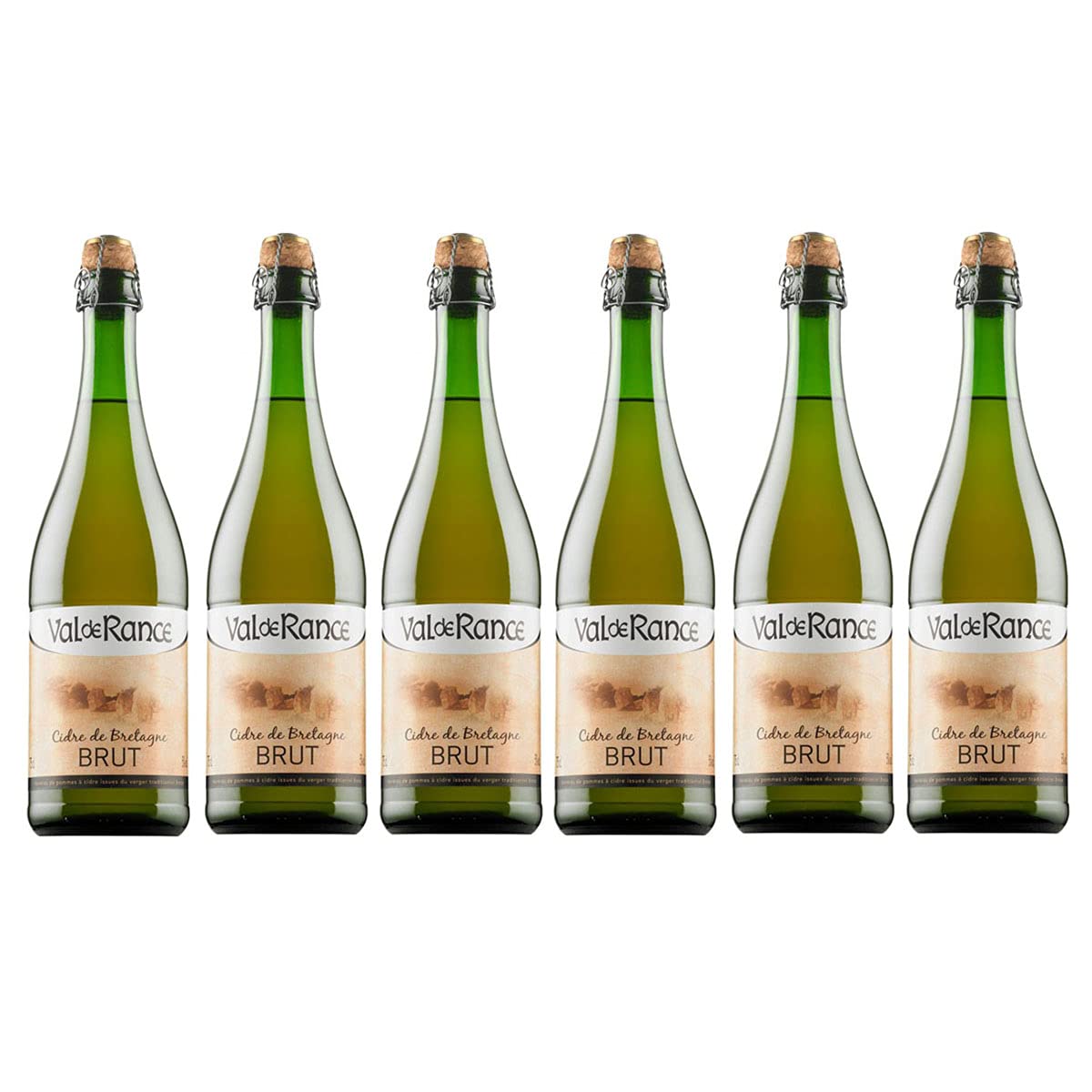 Val de Rance Cidre de Bretagne Brut Apfelwein aus Frankreich 6 x 0,75 Liter