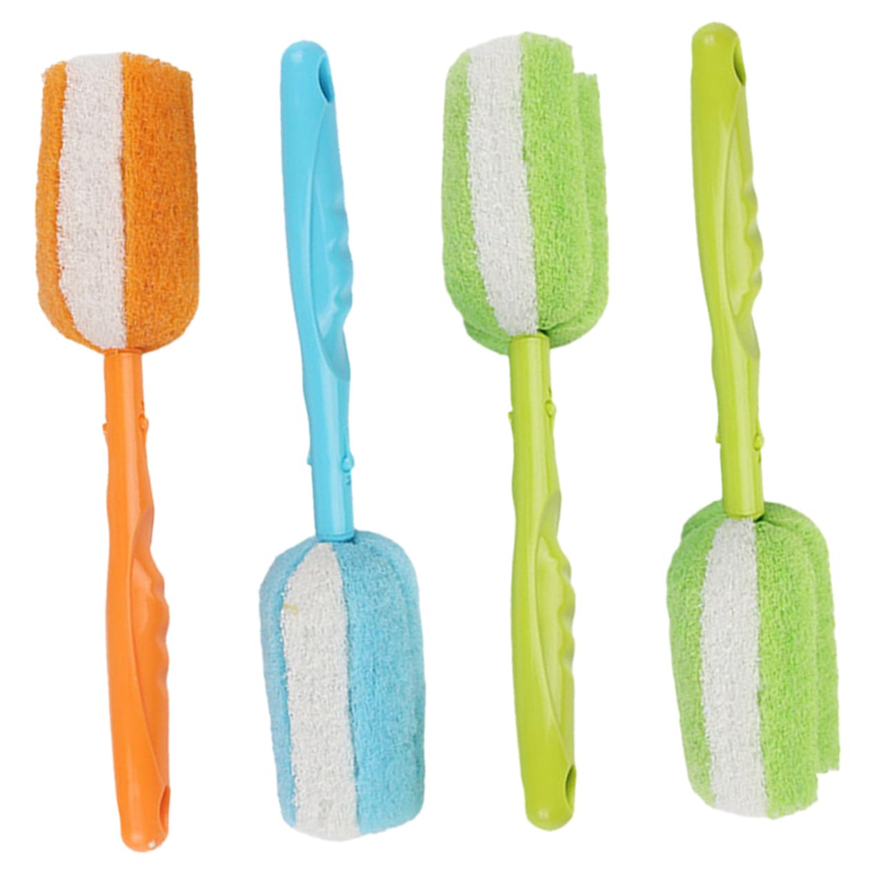 BESTYASH 3 Set Spazzole Per Bottiglie Per Bottiglie Profonda Design Per Vino E Latte Pratico Per Cucina Colore Casuale 4 Pezzi*3
