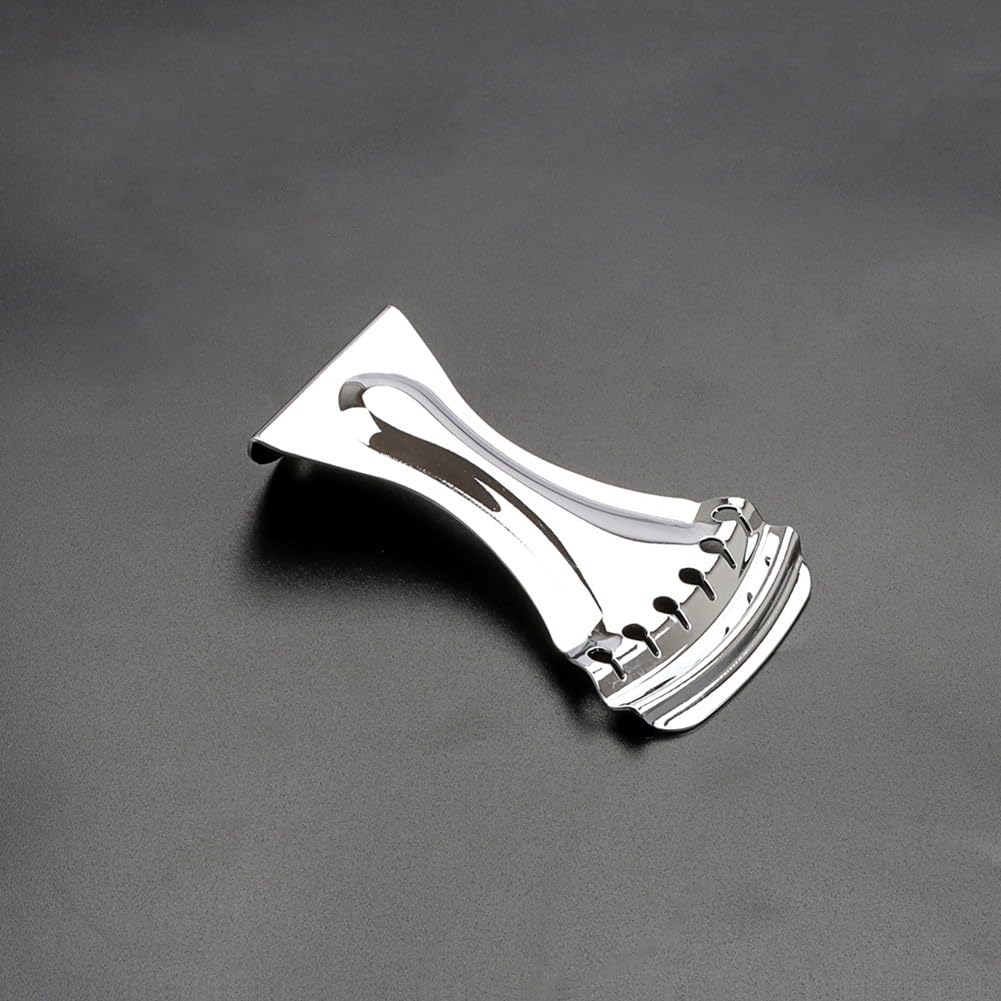 Lizusidtsy Zinc Alloy Tailpiece Tailpiece Tailpiece 6 String for Dobro Style for Resonator Guitar Chrome, 500417300