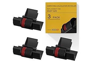 3 Pack Calculator Ribbons for Casio HR-100TM Canon P23-DHV CP13