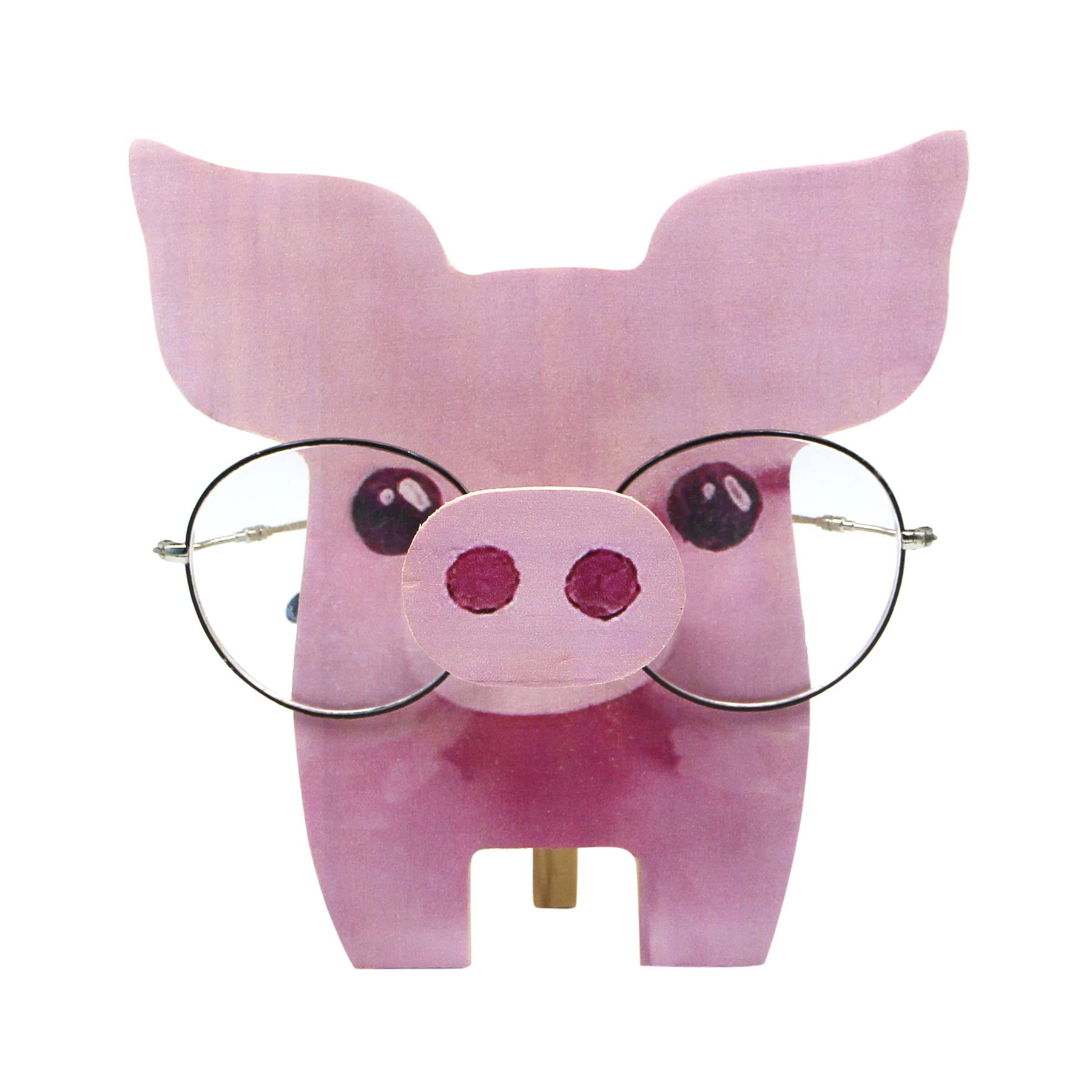 Cute Wooden Animal Glasses Holder Carving Sunglasses Eyeglass Display Stand Rack Home Office Desktop Decoration Gift for Kids