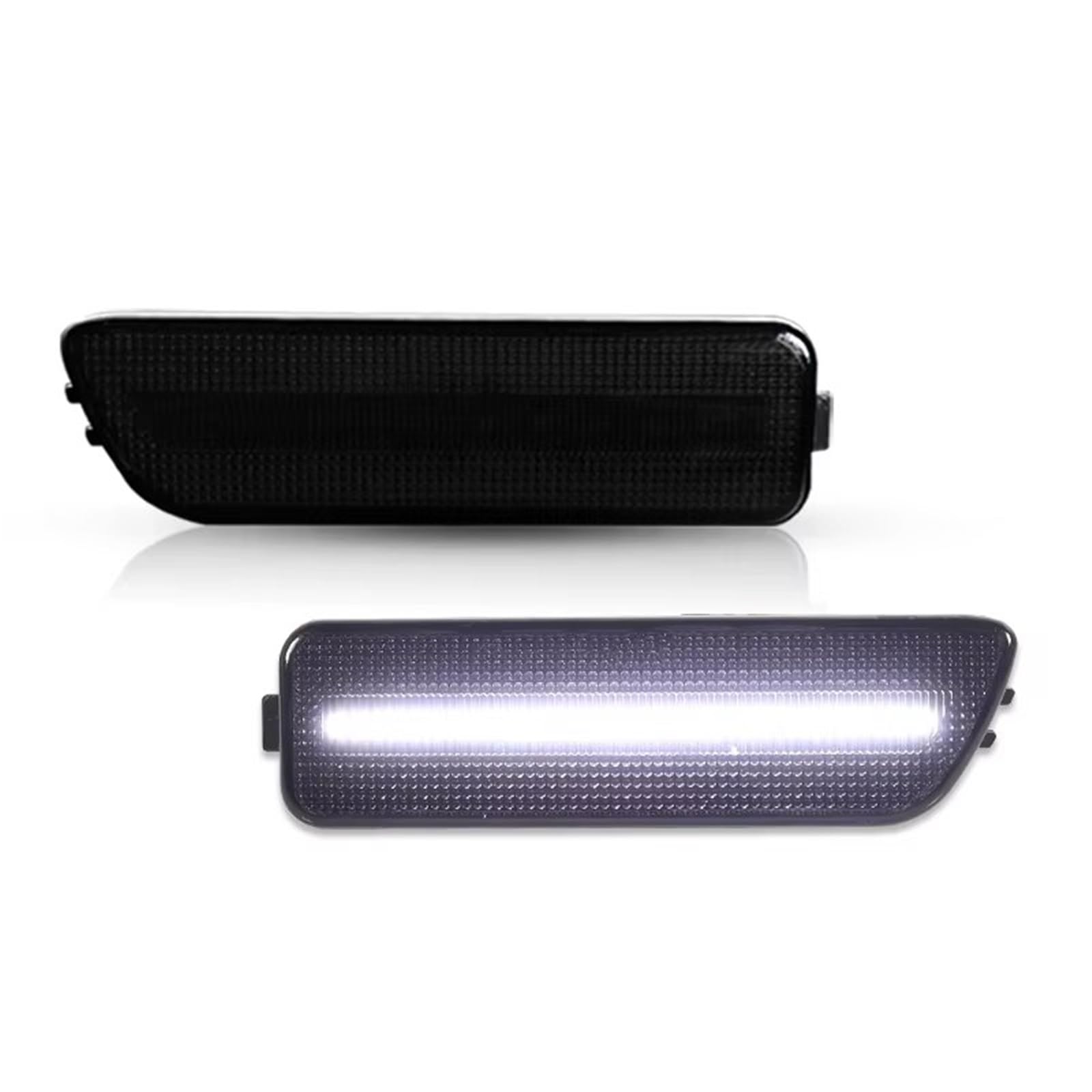 Indicator Light 2PCS For VW For Jetta For GOLF For MK4 1999-2005 Car LED Front Bumper Side Marker Lights Indicators Left Right Turn Signal Lamps Turn Signal Light(Smoked Lens White)