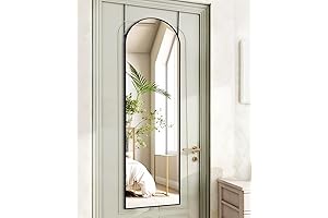 Arch Mirror Full Length, 48"x14" Over the Door Mirror, Door Hanging Mirror