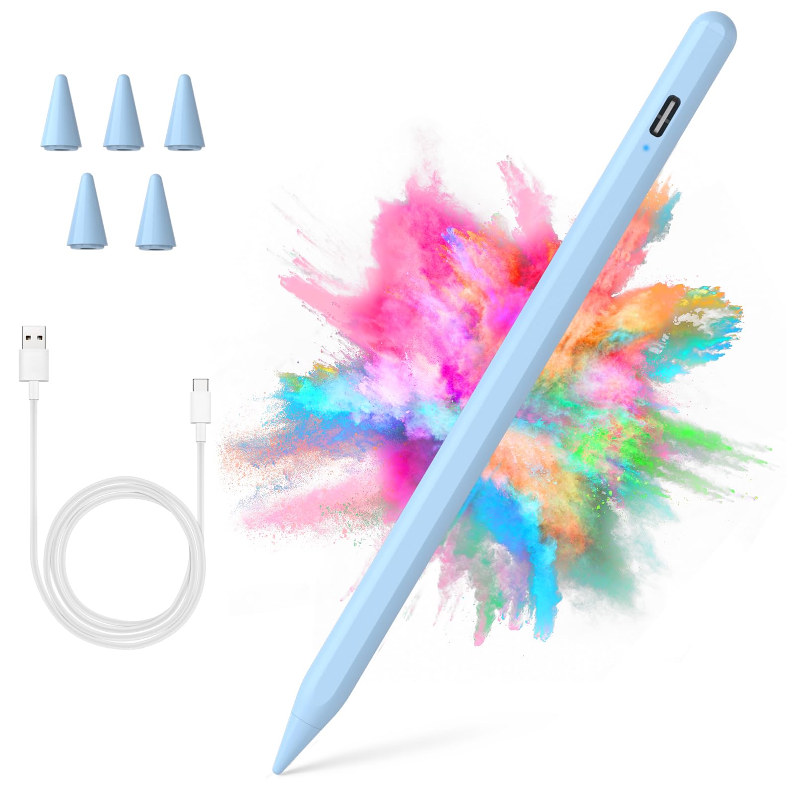 COO Stylus Pen for iPad Pro Air Mini 2018-2024, Palm Rejection Fast Charge