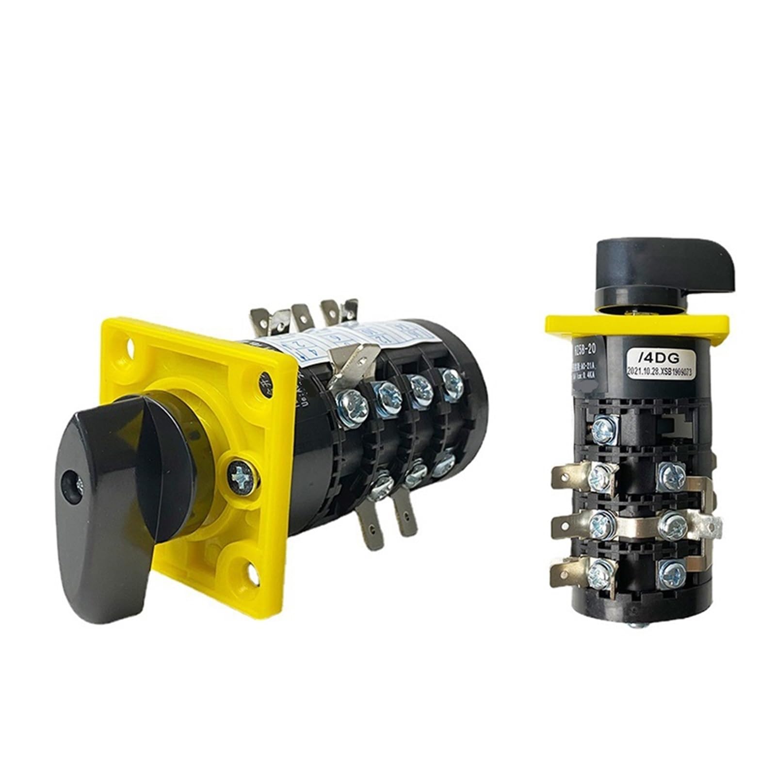 Interrupteur à cames HZ5B-20/4DG à 3 positions et 4 pôles de 20A pour circuits électriques - 6