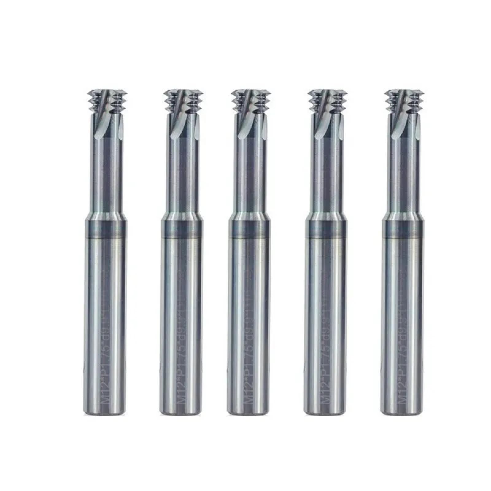 Broca Enrutadora De Carburo De Tungsteno 60D De 3 Flautas Para Corte De Aluminio Y Metal,M1x0,25xP4x50
