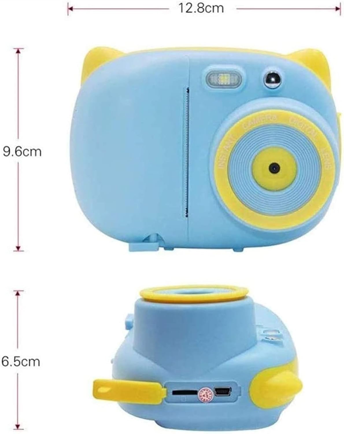 Kids Selfie Camera, Christmas Birthday Gifts for Boys Girls Age 3-12, HD Digital Video Cameras for Toddler, Portable Toy for 3-12 Year Old Boy with 32GB SD Card(Pink)
