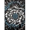 Amazon.com: Modern Large Floral Pattern Area Rug 5' 3