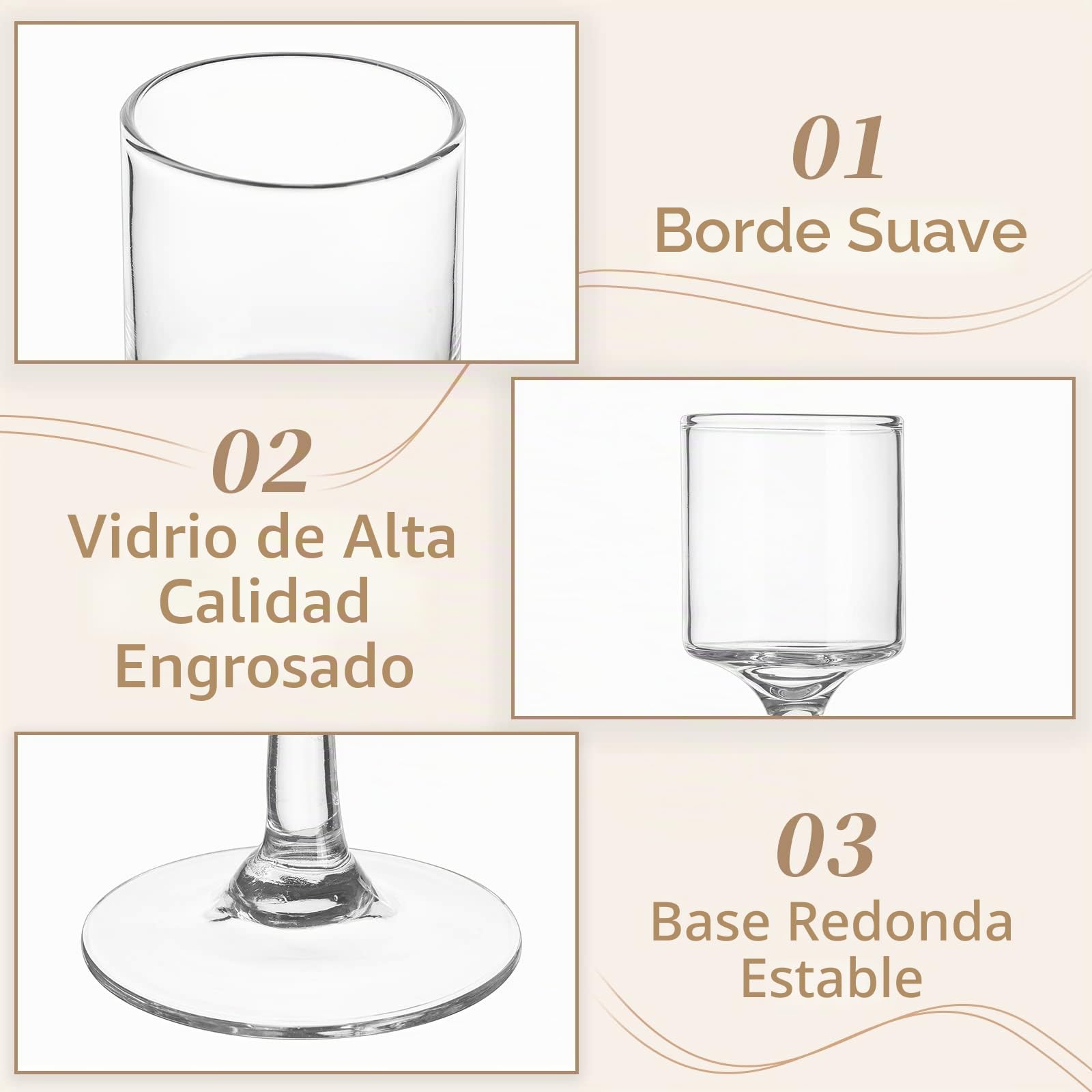 Sziqiqi Portavelas de Velas Pequeñas de Vidrio, 6 Piezas Portavelas de Columna Elegante Candelabros Transparente, Velas para Candelabros Centro de Mesa para Regalos de Boda y Decoración Navideña | Soporte alto para velas de té, para pilar pequeño, flotant