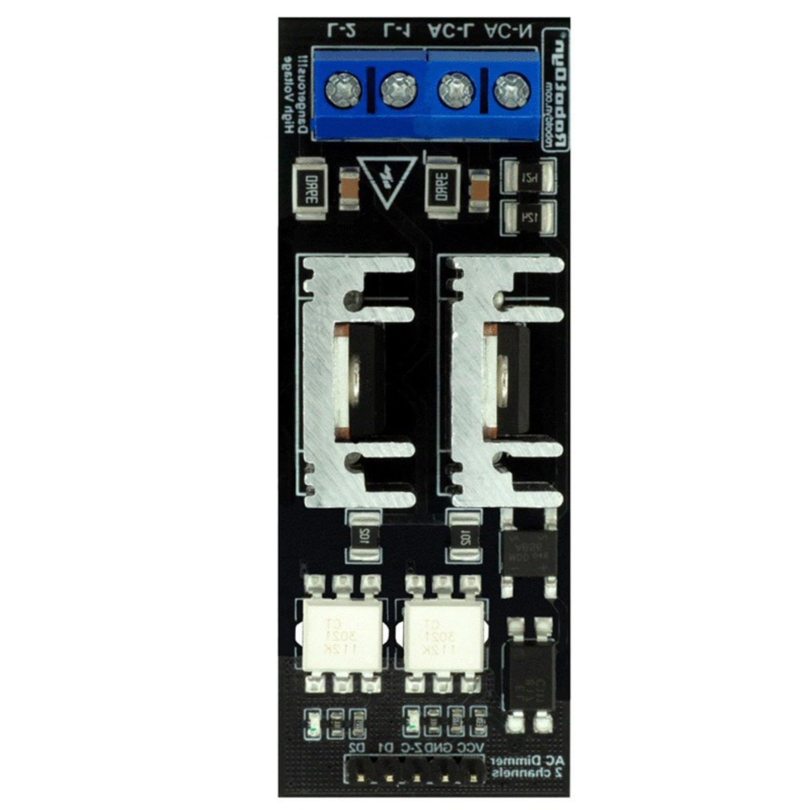 Double sortie AC Dimmer Power Module Optocoupleur Isolation pour plusieurs charges y compris LED BTA16-600B