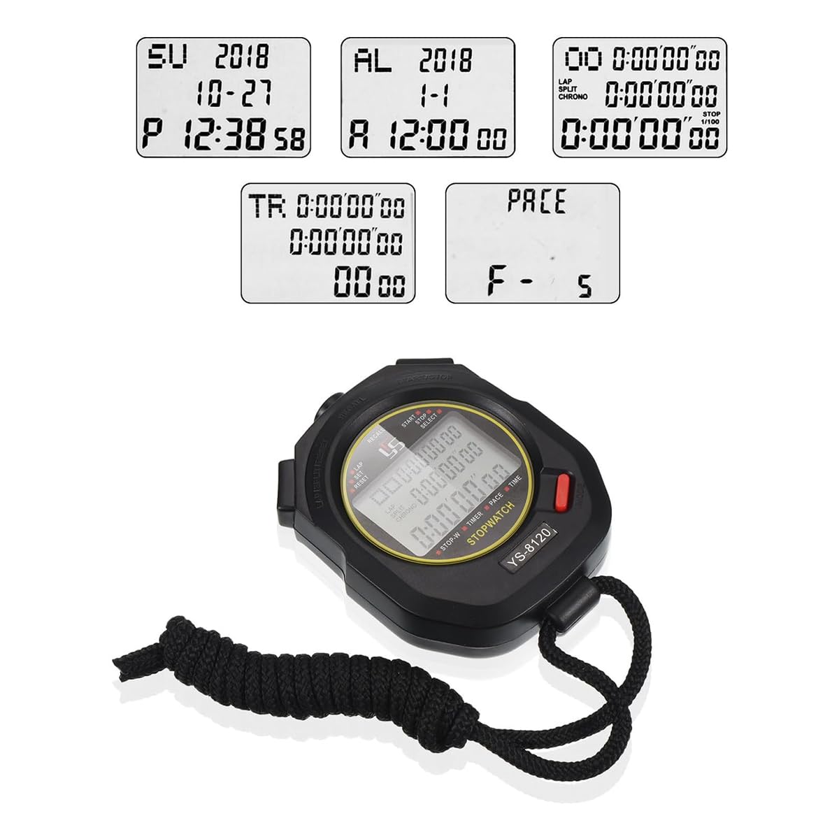 Amazon | ストップウォッチ スポーツ デジタルウォッチ ラニング