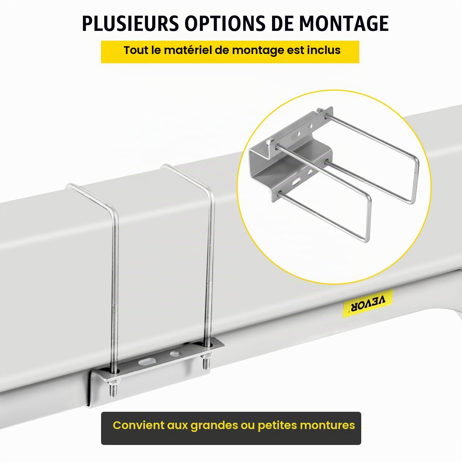 VEVOR Guides de Remorques de Bateaux 62x116 cm, Une Paire de Guide de Mise à l’Eau en Aluminium, Résistants à la Rouille avec Largeur Réglable, pour Jet-Ski Bateau de Pêche Voilier Dériveur Marin