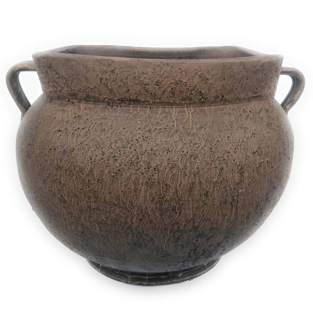 Maceta de barro rustica dos asas 4 PICOS G exterior e interior 25 cm x 30 cm